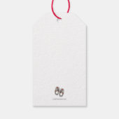 ミニマルモダンリストメリークリスマスホリデー ギフトタグ (裏面)