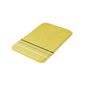 ミニマルモダンリストモノクロ線（黄） バスマット (アングル)