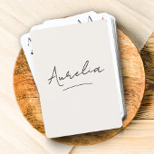 ミニマルモダンリストモノグラシンプルムカスタム トランプ