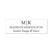 ミニマルモダンリストモノグラムまたはロゴビジネスの追加 セルフインキングスタンプ (デザイン)