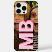 ミニマルモダンリストモノグラムイニシャル写真 Case-Mate iPhoneケース (裏面)