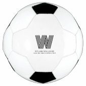 ミニマルモダンリストモノグラムサッカーボール サッカーボール (正面)