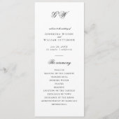 ミニマルモダンリストモノグラムフラットプログラム プログラム (正面)