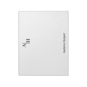 ミニマルモダンリストモノグラム事業 ノートパッド (回転)