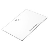 ミニマルモダンリストモノグラム事業 ノートパッド (アングル)