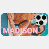 ミニマルモダンリストモノグラム名写真 Case-Mate iPhoneケース (裏面 (横))