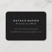 ミニマルモダンリストモノグラム旋回パターン 名刺 (裏面)