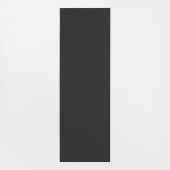 ミニマルモダンリストモノグラム黒エレガントイニシャル ヨガマット (裏面)