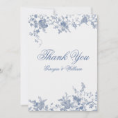 ミニマルモダンリストモノグラム サンキューカード (正面)