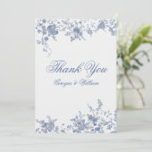 ミニマルモダンリストモノグラム サンキューカード (スタンド正面)