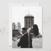 ミニマルモダンリストモノグラ結婚ムの 招待状 (裏面)