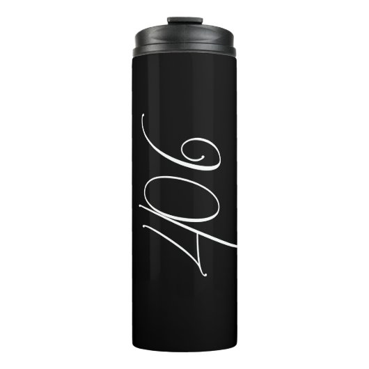 ミニマルモダンリストモンタナ406ブラック タンブラー (正面)