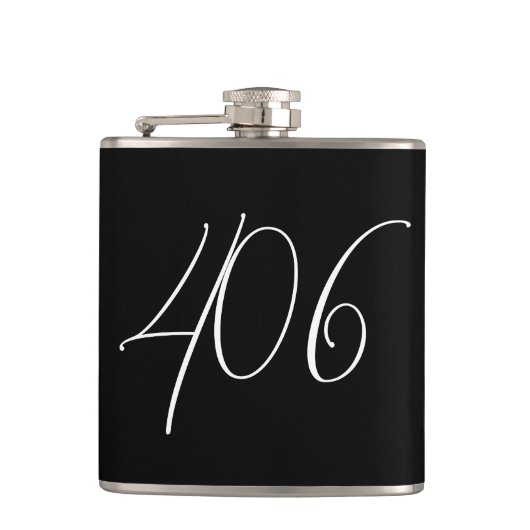 ミニマルモダンリストモンタナ406ブラック フラスク (正面)