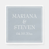 ミニマルモダンリストライトグレーナプキン スタンダードランチョンナプキン (正面)