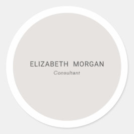 ミニマルモダンリストライトグレーベージュ ラウンドシール