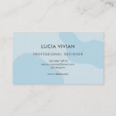 ミニマルモダンリストライトブループロフェッショナル 名刺 (裏面)