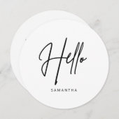 ミニマルモダンリストラウンドメニュー メニュー (正面/裏面)