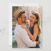 ミニマルモダンリストラベンダー |戻る写真 セーブザデート (裏面)