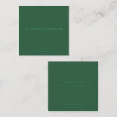 ミニマルモダンリストランケア造園ガーデニング スクエア名刺 (正面/裏面)