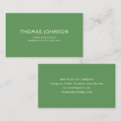 ミニマルモダンリストランケア造園事業C 名刺 (正面/裏面)