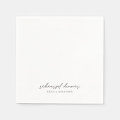 ミニマルモダンリストリハーサルディナー スタンダードカクテルナプキン (正面)