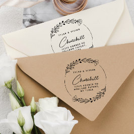 ミニマルモダンリストリーススクリプト差出人住所 ラバースタンプ