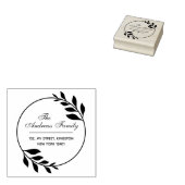 ミニマルモダンリストリーフリース ラバースタンプ (押印)