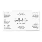 ミニマルモダンリストルームスプレーボトル製品 ラベル (正面)