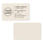 ミニマルモダンリストロゴの追加ソーシャルメディアのアイコンKraft