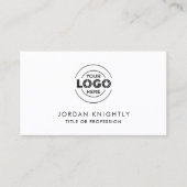 ミニマルモダンリストロゴアイコンカスタム 名刺 (正面)