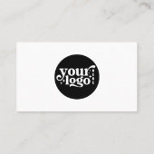 ミニマルモダンリストロゴカスタムソーシャルメディアのアイコン 名刺 (裏面)