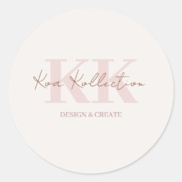 ミニマルモダンリストロゴシール ラウンドシール