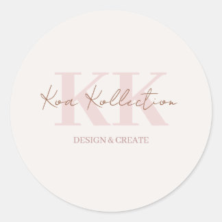 ミニマルモダンリストロゴシール ラウンドシール