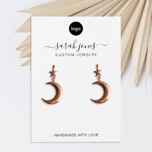 ミニマルモダンリストロゴジュエリー表示カード