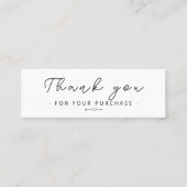 ミニマルモダンリストロゴブランディング挿入 スキニー名刺 (裏面)