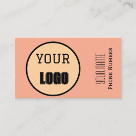 ミニマルモダンリストロゴ名カスタムパーソナライズされた 名刺