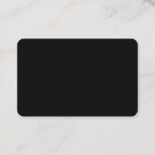 ミニマルモダンリストロゴ黒 名刺 (裏面)