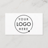 ミニマルモダンリストロゴ |ソーシャルメディカスタムアのアイコン 名刺 (裏面)