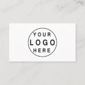 ミニマルモダンリストロゴ |ソーシャルメディカスタムアのアイコン 名刺 (裏面)