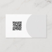 ミニマルモダンリストロゴ |ソーシャルメディカスタムアのアイコン 名刺 (裏面)