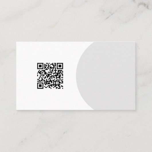 ミニマルモダンリストロゴ |ソーシャルメディカスタムアのアイコン 名刺 (裏面)