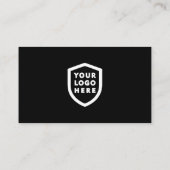 ミニマルモダンリストロゴ |ソーシャルメディカスタムアのアイコン 名刺 (裏面)