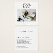 ミニマルモダンリストロ気にログCandleフォトカード (正面&裏面)