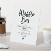 ミニマルモダンリストワッフルバーブランチ台座サイン 台座サイン (インサイチュ)