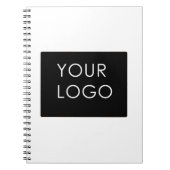 ミニマルモダンリスト会社のビジネスロゴのみ ノートブック (正面)