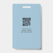 ミニマルモダンリスト会社従業員バッジ バッジ (裏面)