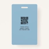 ミニマルモダンリスト会社従業員バッジ バッジ (裏面)