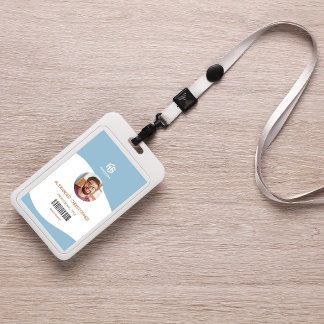 ミニマルモダンリスト会社従業員バッジ バッジ