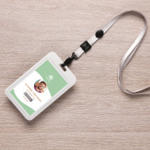 ミニマルモダンリスト会社従業員バッジ