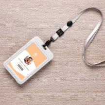 ミニマルモダンリスト会社従業員バッジ